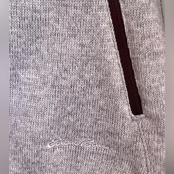 Eddie Bauer Lavender Knit Full Zip Mock Neck Jacket Sweater Women's Size Smalll - Picture 8 of 12